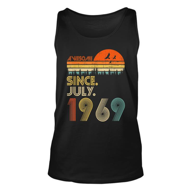 53 Years Old Awesome Since July 1969 53Rd Birthday  Unisex Tank Top