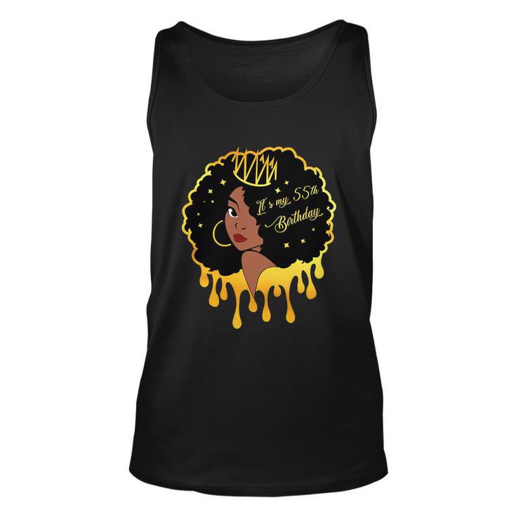 55 Years Old Black Melanin Women Girl Unisex Tank Top