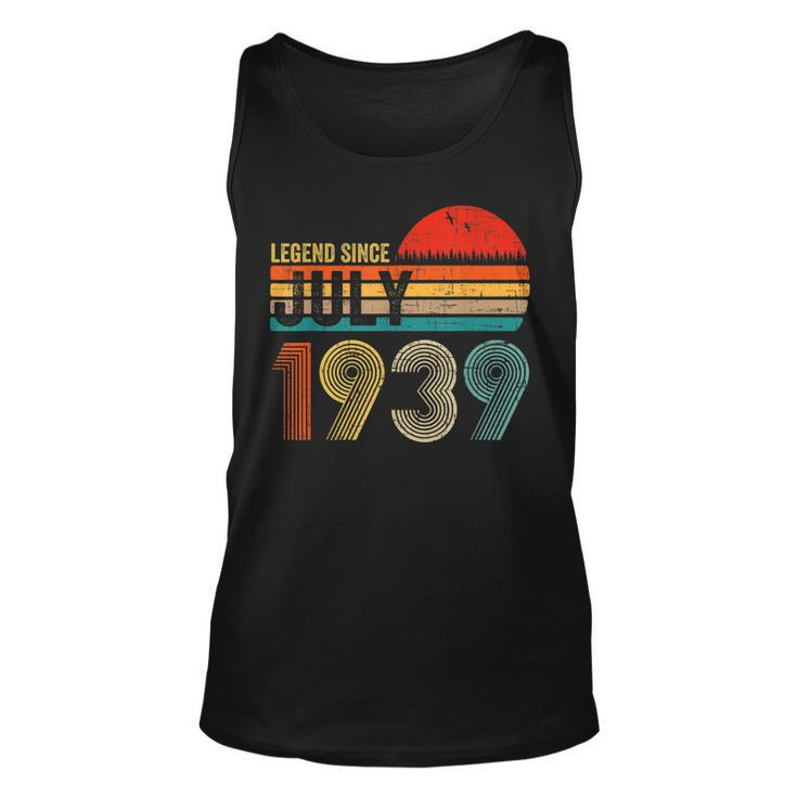83 Years Old Retro Birthday Gifts Legend Since July 1939  Unisex Tank Top