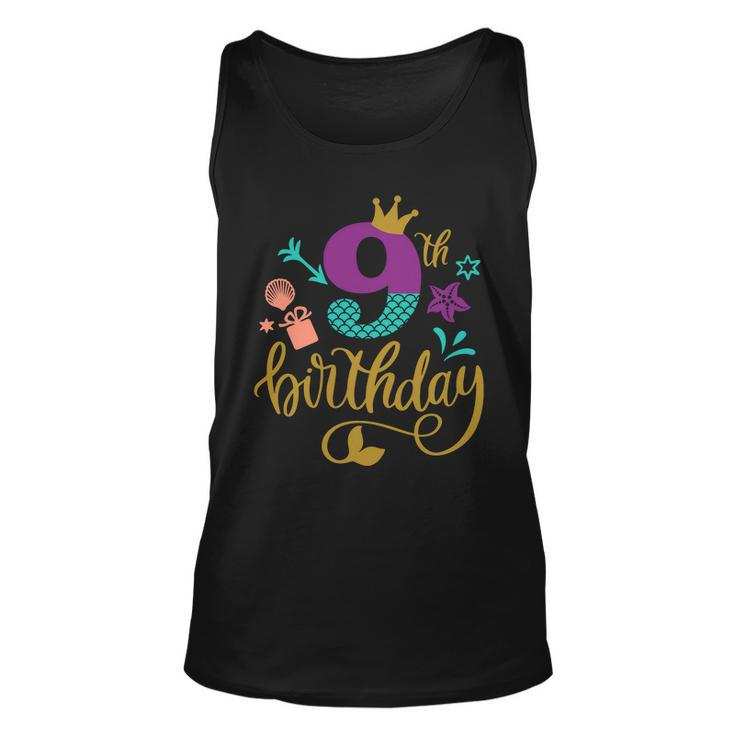 9Th Birthday Cute Graphic Design Printed Casual Daily Basic Unisex Tank Top
