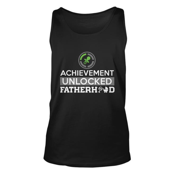 Achievement Unlocked Fatherhood Unisex Tank Top