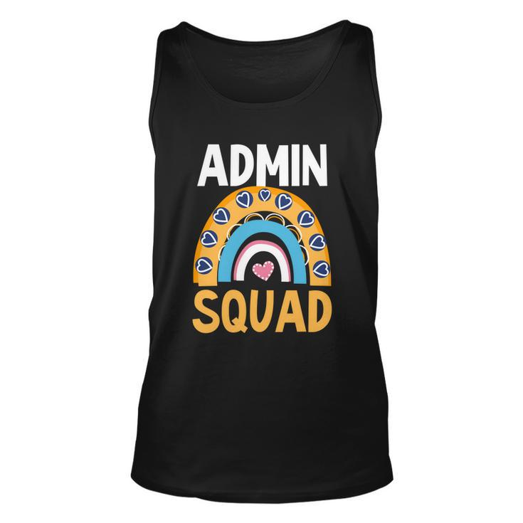 Admin Squad Design Admin Assistant Cute Gift Unisex Tank Top