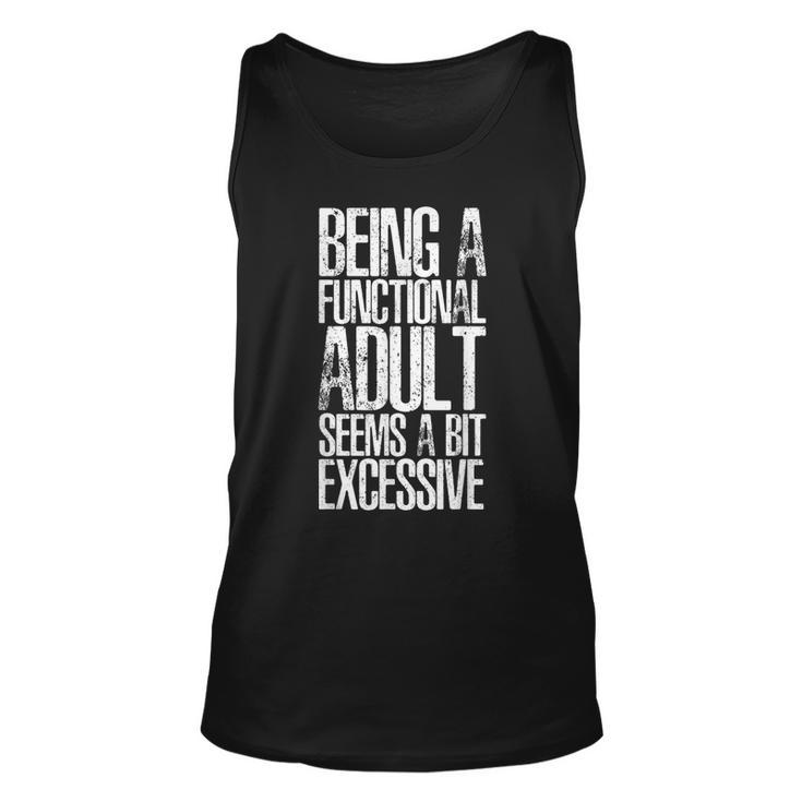 Adult-Ish Adulting | 18Th Birthday Gifts | Funny Sarcastic  Unisex Tank Top