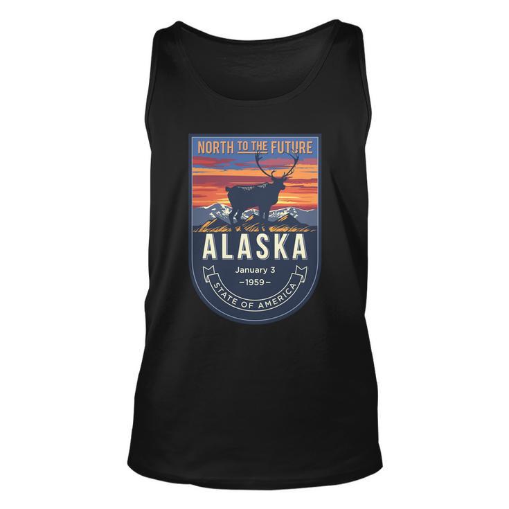 Alaska State Emblem Unisex Tank Top