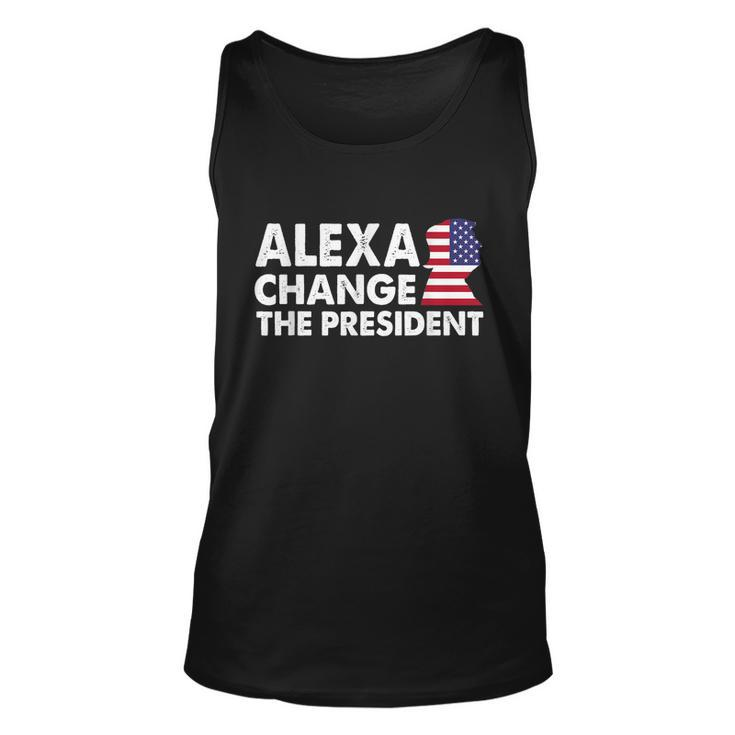 Alexa Change The President Funny Anti Joe Biden Tshirt Unisex Tank Top