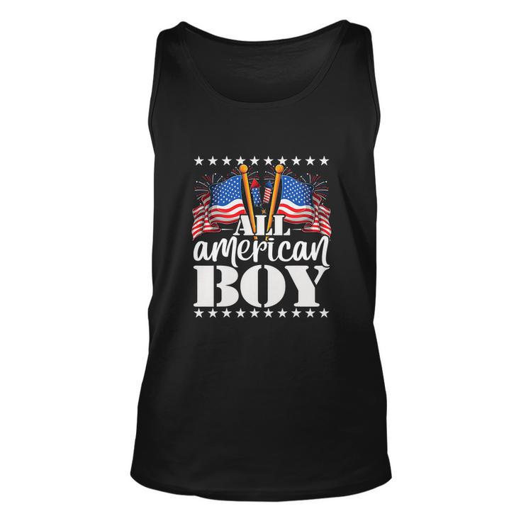 All American Boy Usa America Flag Funny Firework 4Th July Unisex Tank Top