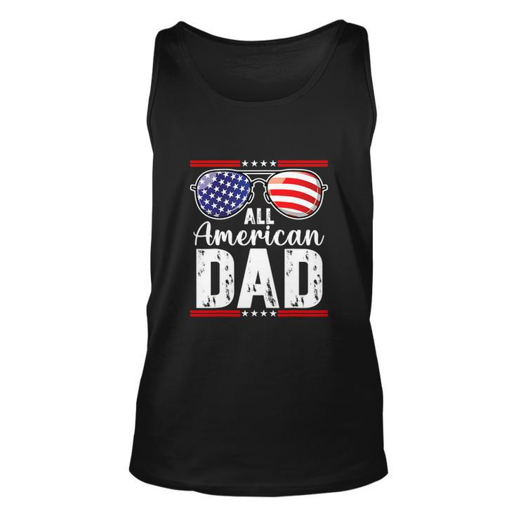 All American Dad Shirt Fourth 4Th Of July Sunglass Unisex Tank Top
