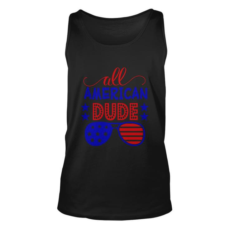 All American Dude Sunglasses 4Th Of July Independence Day Patriotic Unisex Tank Top