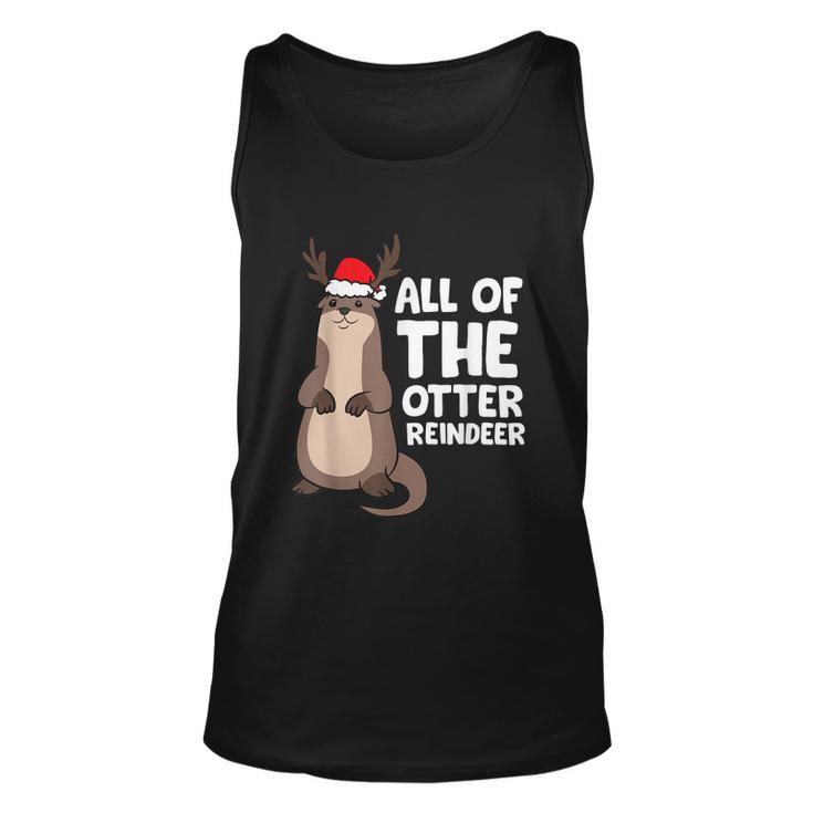 All Of The Otter Reindeer Reindeer Christmas Holiday Graphic Design Printed Casual Daily Basic Unisex Tank Top