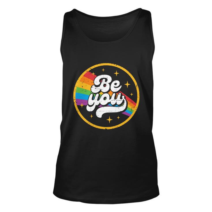 Ally Retro Vintage Be You Pride Lgbtq Gay Lgbt Unisex Tank Top