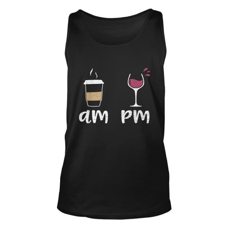 Am Coffee Pm Wine Coffee Unisex Tank Top