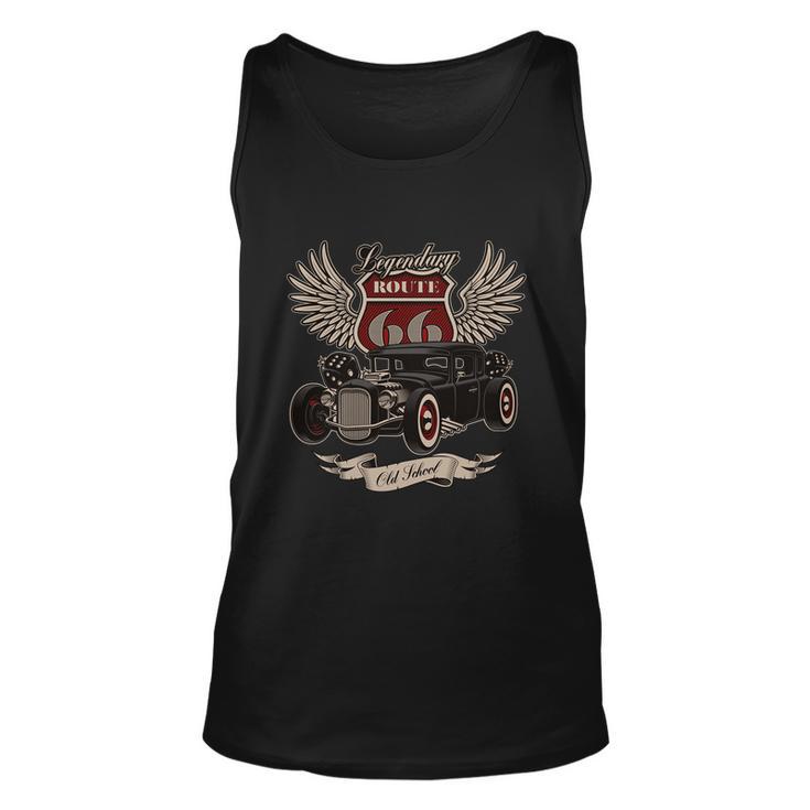 American Hot Rod On Dark Unisex Tank Top