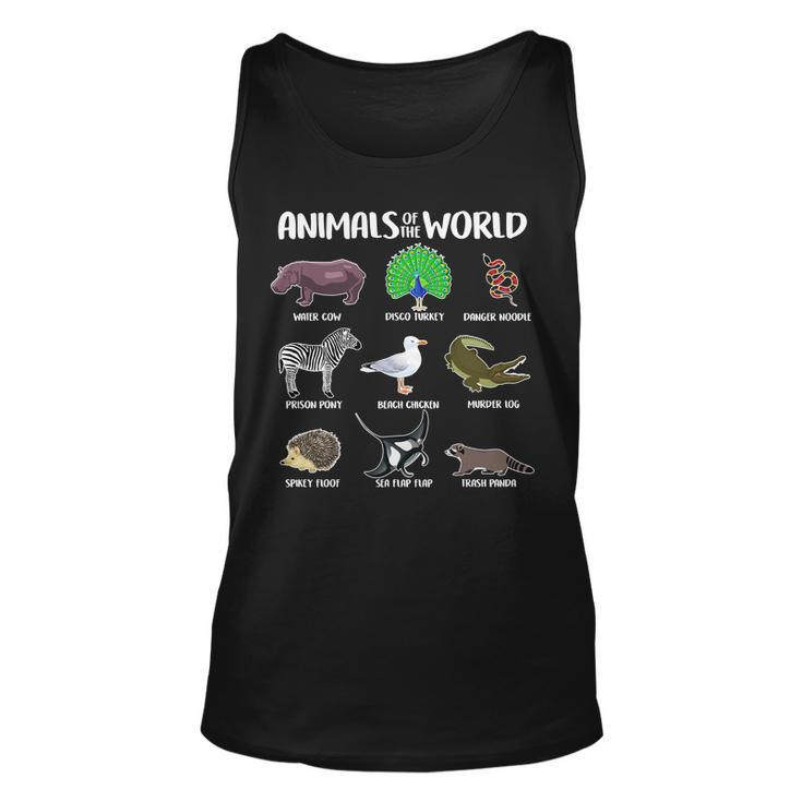 Animals Of The World Tshirt Unisex Tank Top