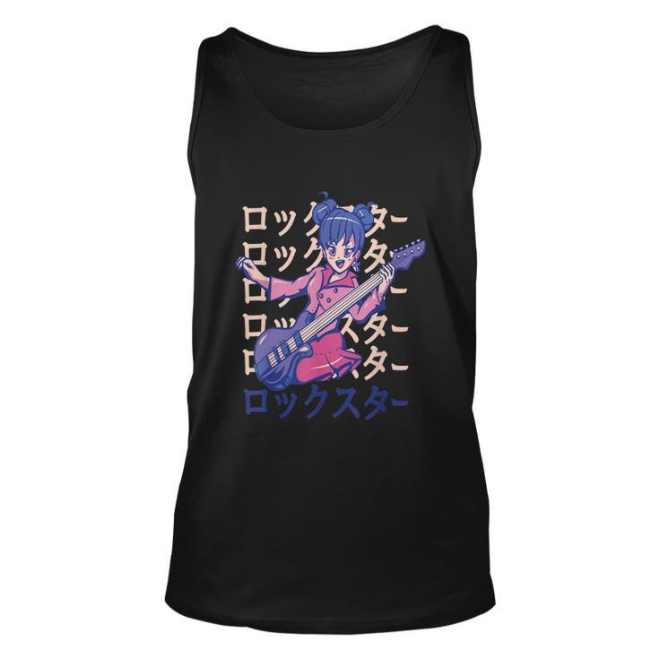 Anime Girl Bass Guitar Unisex Tank Top