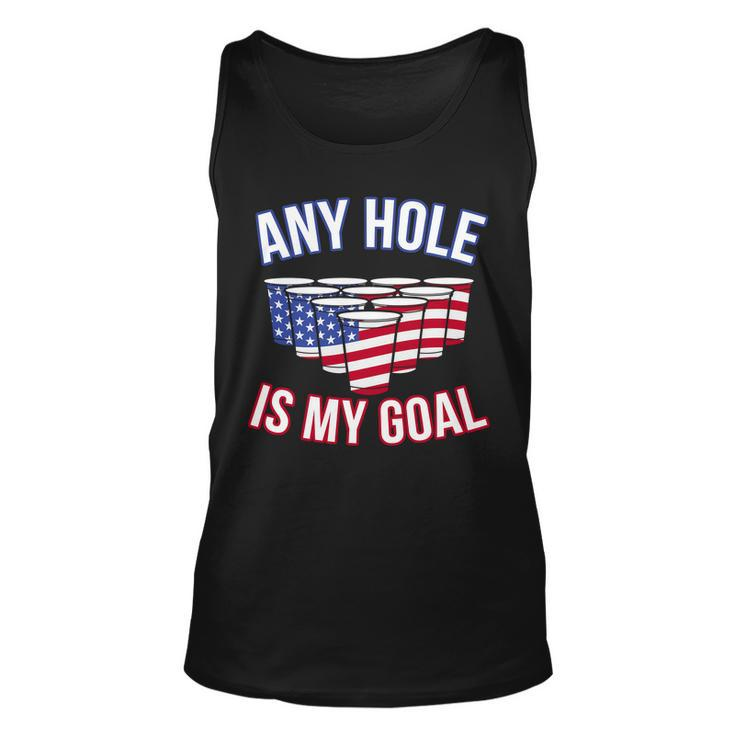 Any Goal Is A Hole Usa Beer Bong Party Unisex Tank Top