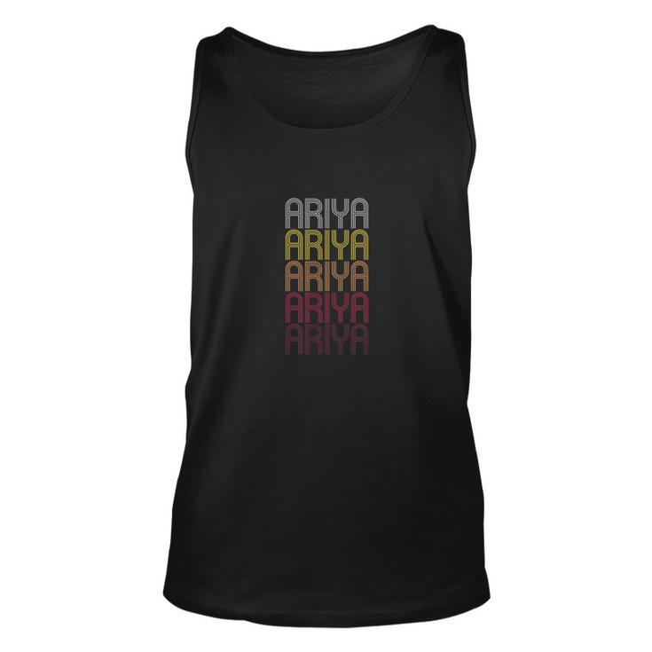 Ariya Personalized First Name Surname  Unisex Tank Top