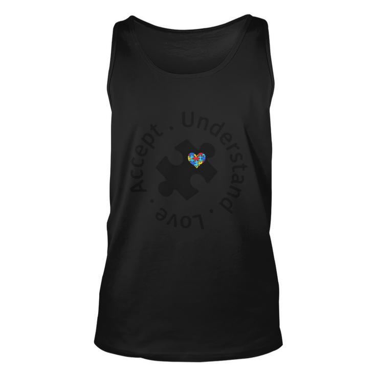 Autism Accpet Understand Love Autism Awareness Tshirt Unisex Tank Top