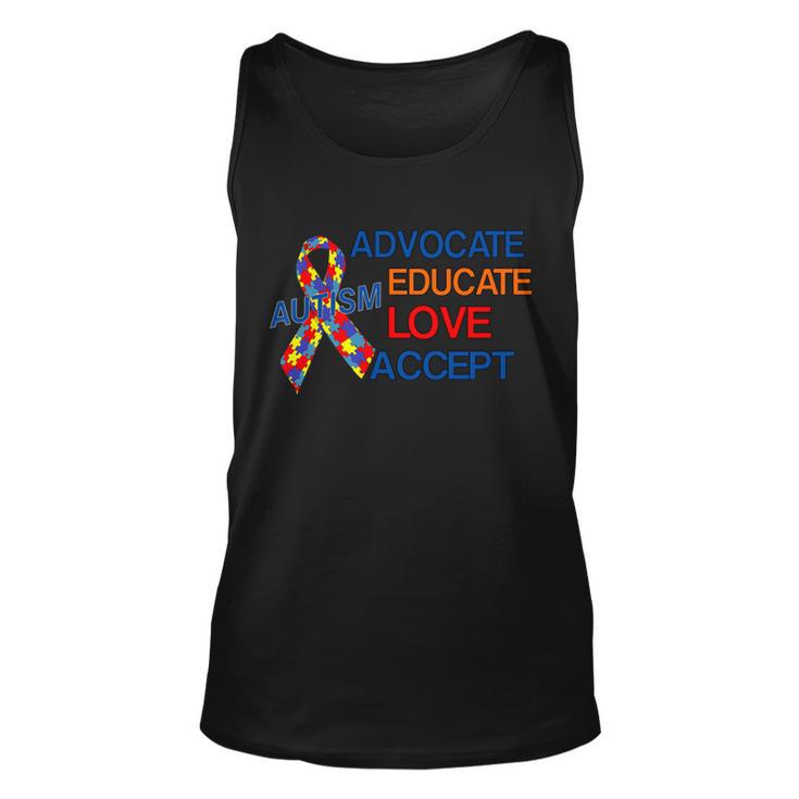 Autism Awareness Educate Tshirt Unisex Tank Top