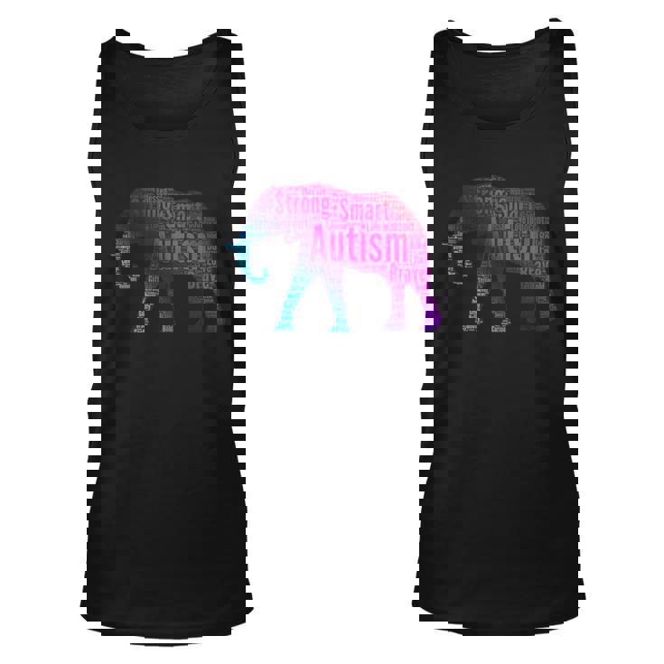 Autism Awareness Elephant Quotes Tshirt Unisex Tank Top