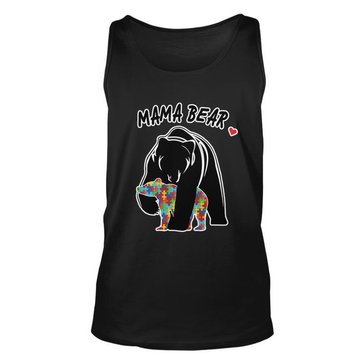 Autism Awareness Moma Bear Tshirt Unisex Tank Top