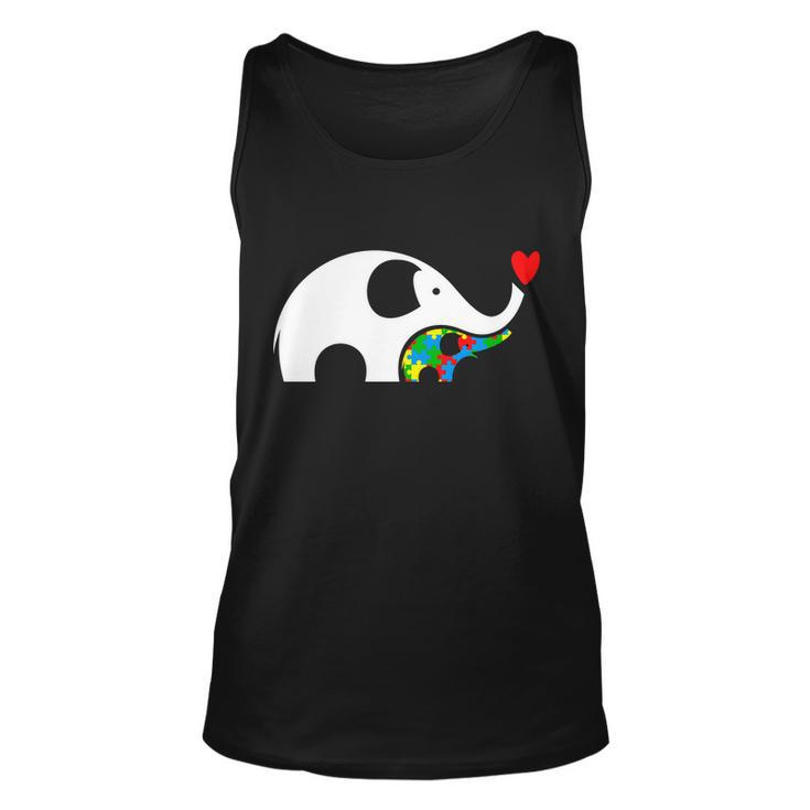 Autism Awareness Mother Baby Elephant Unisex Tank Top