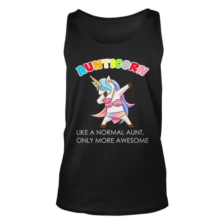 Awesome Aunticorn Like A Normal Aunt Unisex Tank Top