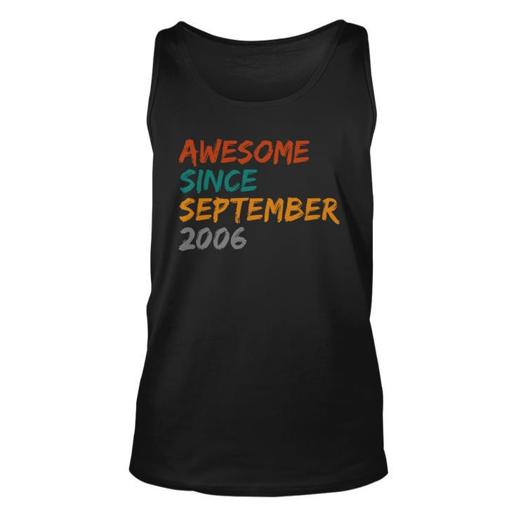 Awesome Since September 2006 Unisex Tank Top