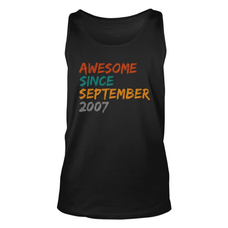 Awesome Since September 2007 Unisex Tank Top