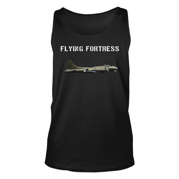 B-17 Flying Fortress  Ww2 Bomber Airplane Pilot   Unisex Tank Top