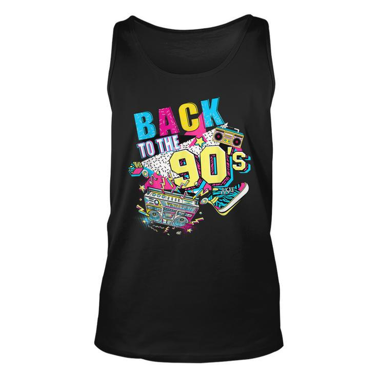 Back To The 90S Retro Costume Party Cassette Tape Halloween  Men Women Tank Top Graphic Print Unisex
