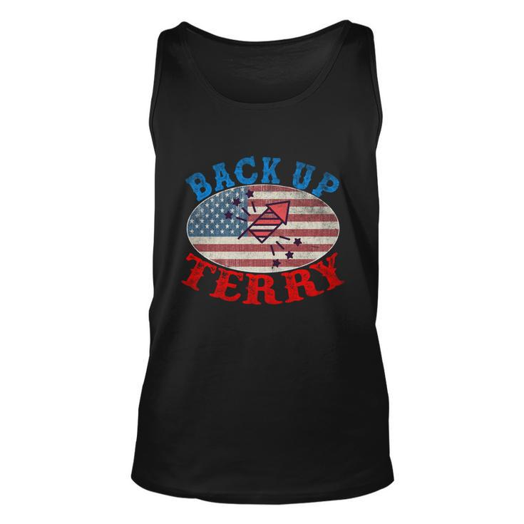 Back Up Terry Put It In Reverse 4Th Of July Firework Flag Unisex Tank Top