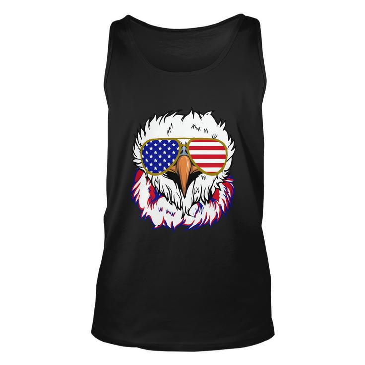 Bald Eagle With Mullet 4Th Of July American Flag Gift Unisex Tank Top