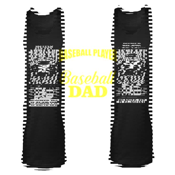 Baseball Dad Believes In Baseball Player Unisex Tank Top