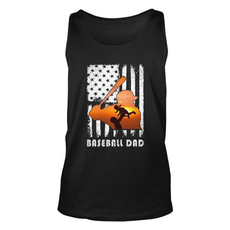 Baseball Dad Father And Kid Family Baseball Lover Unisex Tank Top