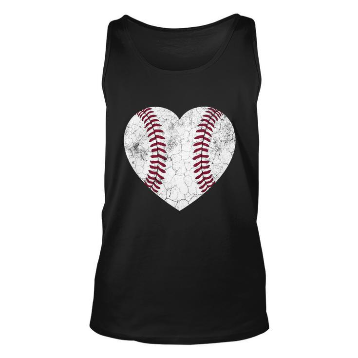 Baseball Heart Fun Mom Dad Men Women Softball Gift Wife Unisex Tank Top