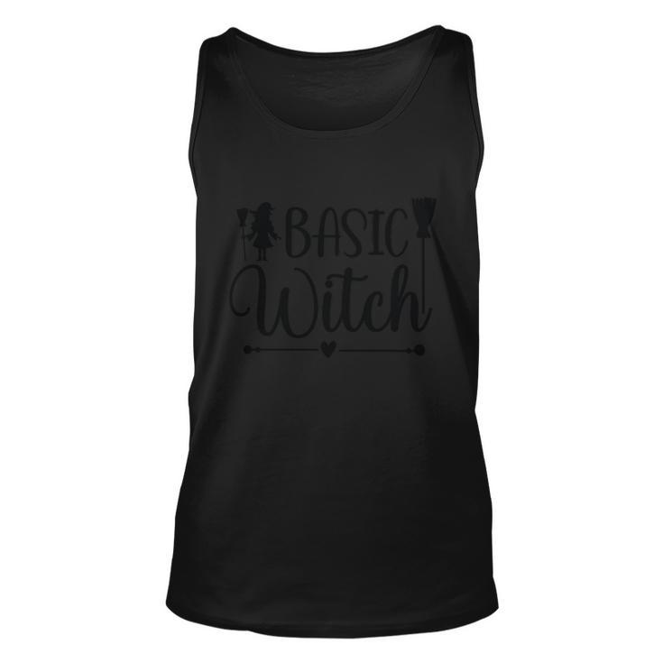 Basic Witch Broom Funny Halloween Quote Unisex Tank Top