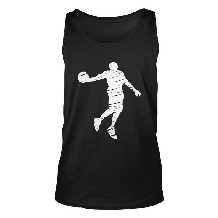 Basketball Player Retro Lines Gift Unisex Tank Top