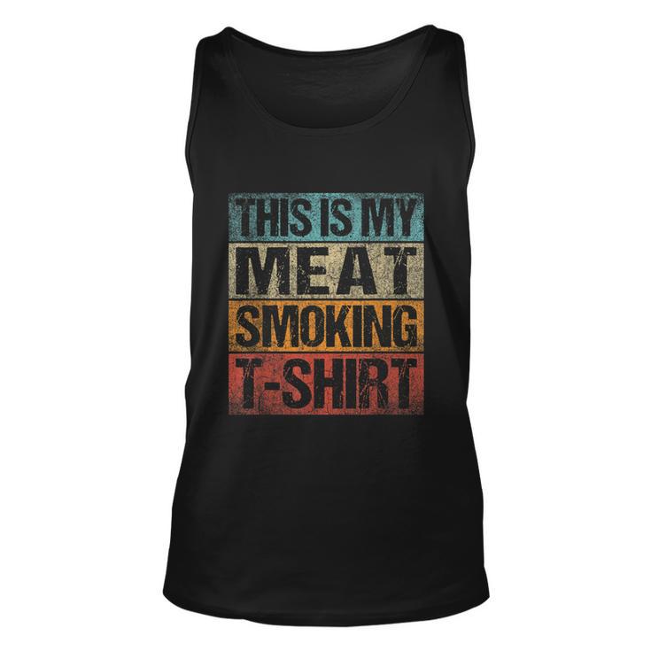 Bbq Smoker Vintage Retro This Is My Meat Smoking Bbq Tshirt Unisex Tank Top