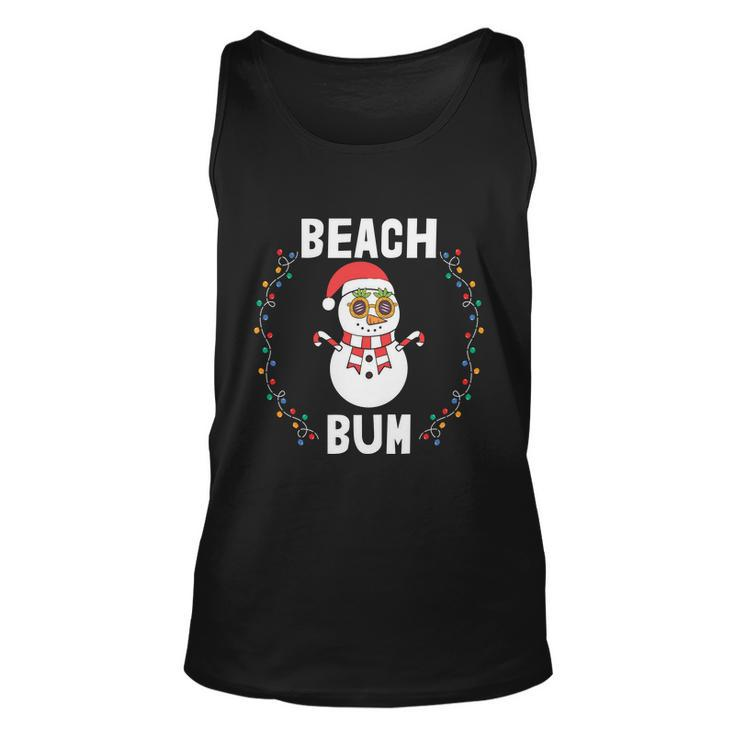 Beach Bum Snowman Christmas In Christmas In July Unisex Tank Top