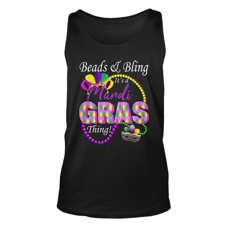 Beads And Bling Its A Mardi Gras Thing Unisex Tank Top