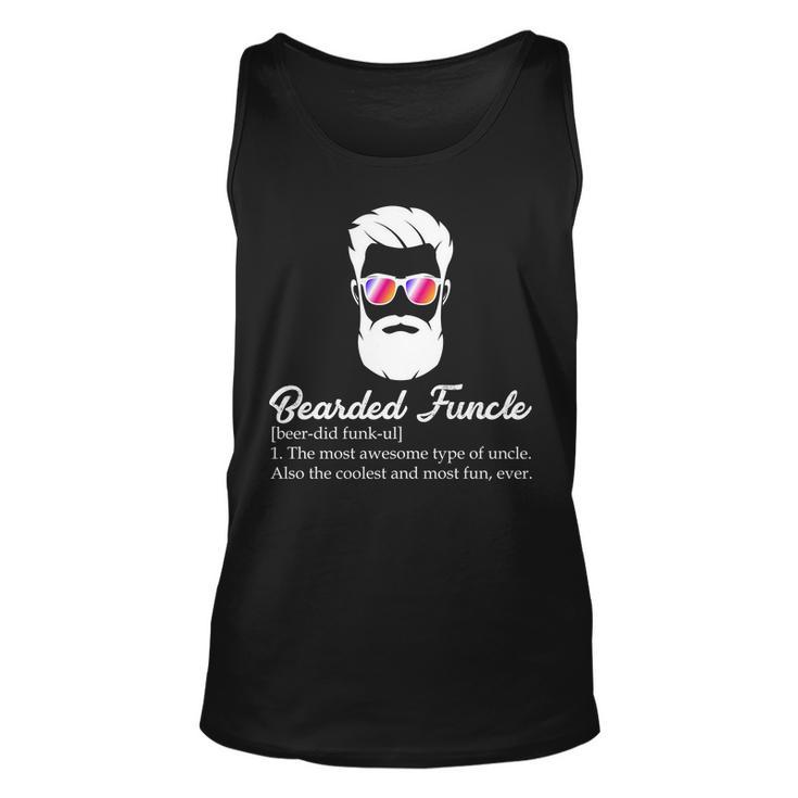 Bearded Funcle Definition Tshirt Unisex Tank Top