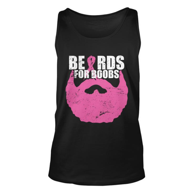 Beards For Boobs Breast Cancer Tshirt Unisex Tank Top