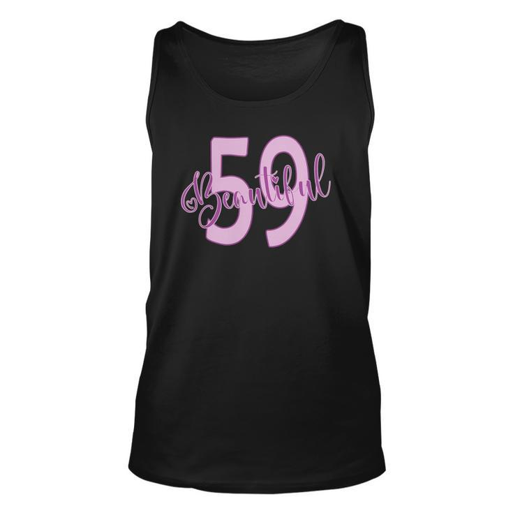 Beautiful 59Th Birthday Apparel For Woman 59 Years Old Unisex Tank Top