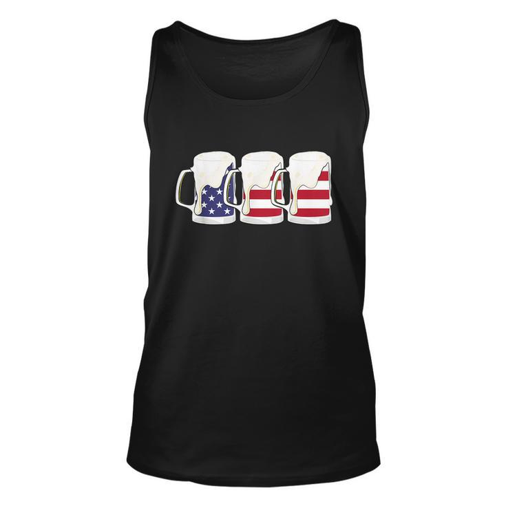 Beer American Flag Shirt 4Th Of July Men Women Merica Usa Unisex Tank Top