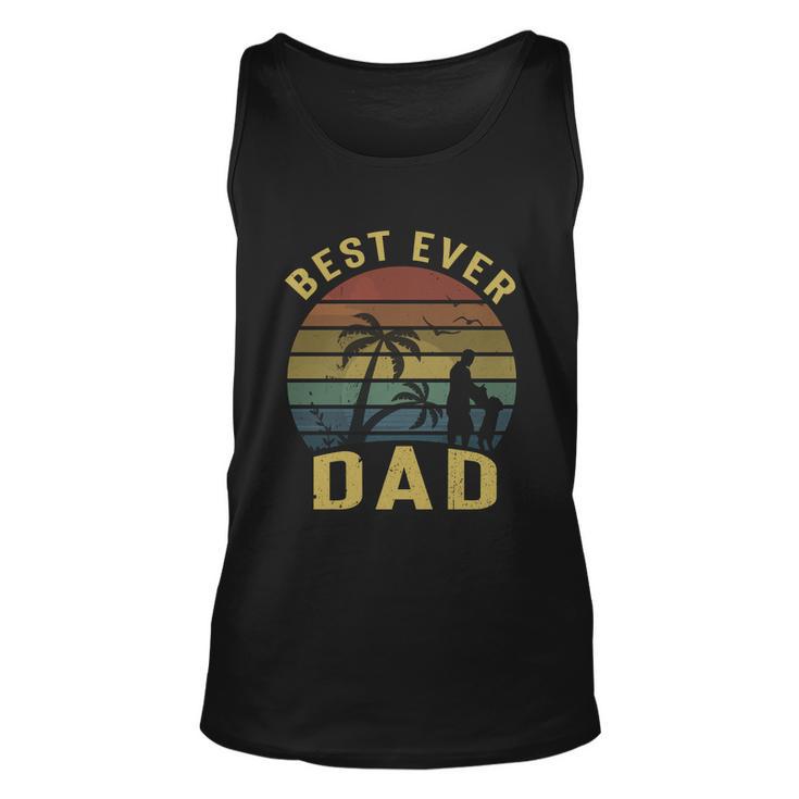 Best Dad Ever Fathers Day Gift For Daddy Father Dad Vintage Unisex Tank Top