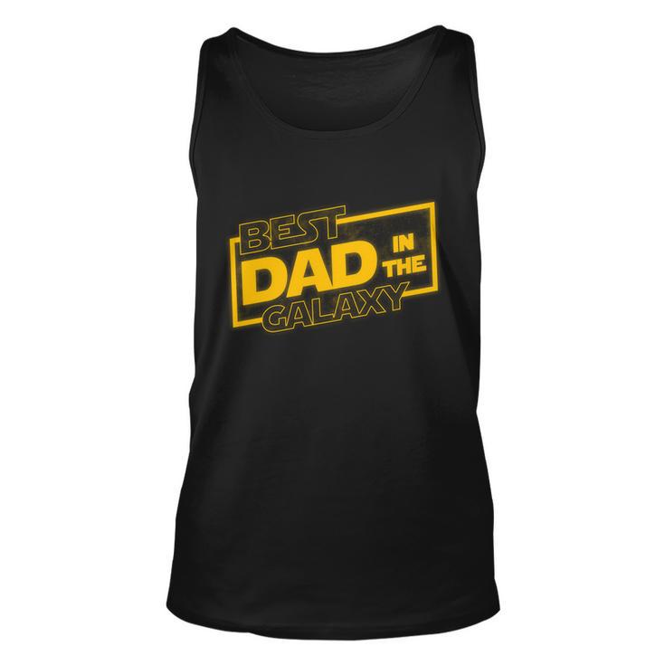 Best Dad In The Galaxy Movie Parody Logo Tshirt Unisex Tank Top