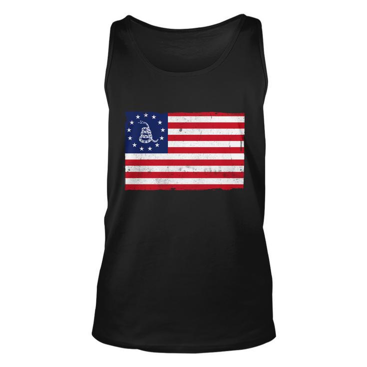 Betsy Ross Dont Tread On Me Flag Unisex Tank Top