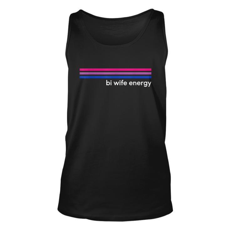 Bi Wife Energy Bisexual Pride Flag Bisexuality Lgbtq V2 Unisex Tank Top