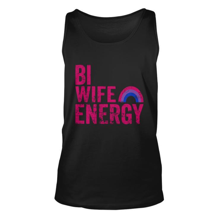 Bi Wife Energy Lgbtq Support Lgbt Bisexual Flag Vintage V3 Unisex Tank Top