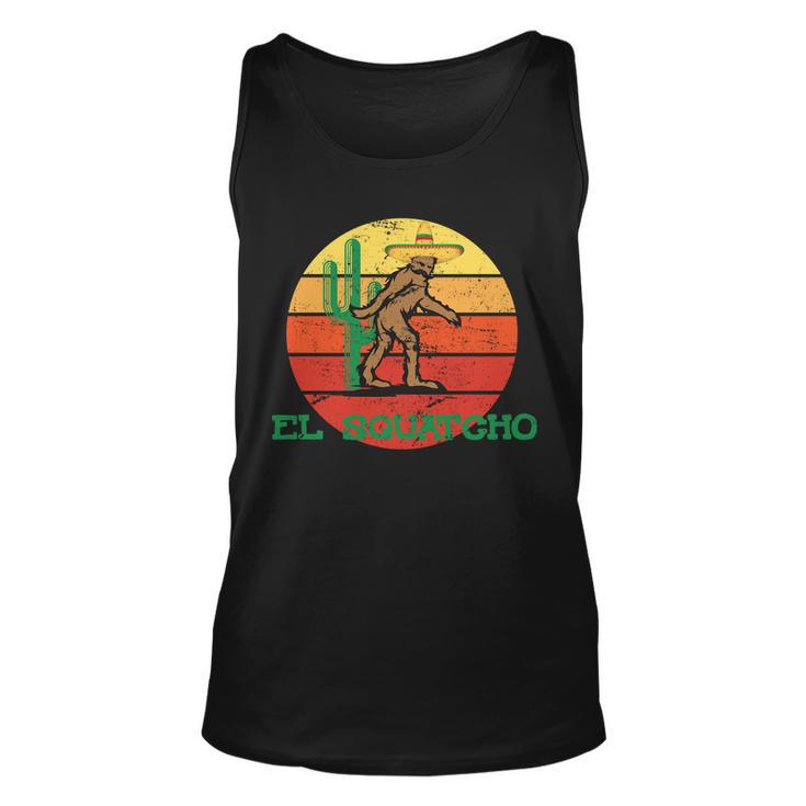 Bigfoot El Squatcho Mexican Sasquatch Tshirt Unisex Tank Top